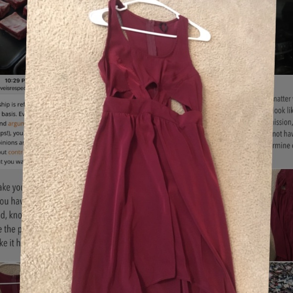 High/Low Cutout Dress